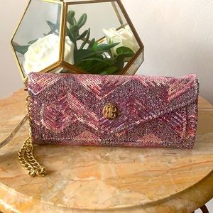 Pink Sequin Wristlet NWOT